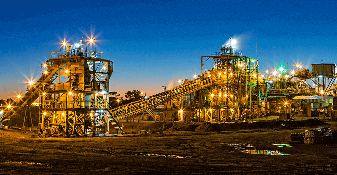 An oil, gas, and coal refinery - a hazardous and often explosive work environment.
